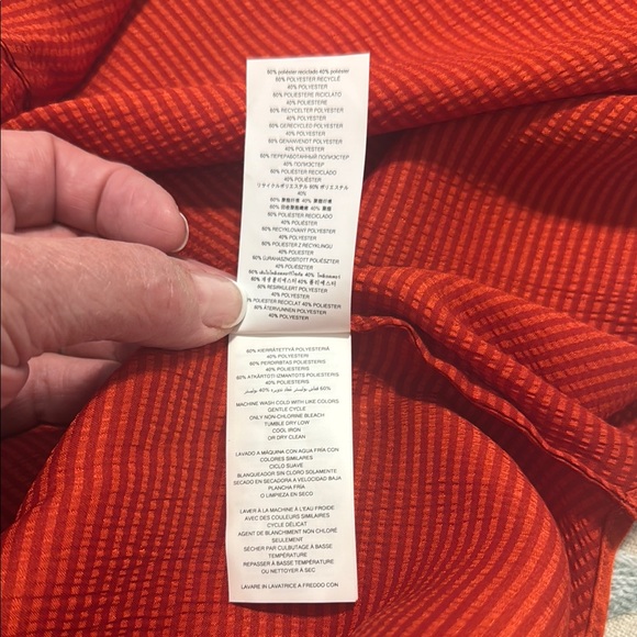 MICHAEL Michael Kors Red Long Sleeve Relaxed Blouse - Picture 6 of 7